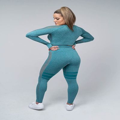Ultra Fit Wear Women's Summer Casual Aqua Mesh Long-Sleeve Top