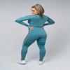 Ultra Fit Wear Women's Summer Casual Aqua Mesh Long-Sleeve Top view 1
