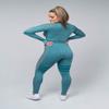 Ultra Fit Wear Women's Summer Casual Aqua Mesh Long-Sleeve Top view 4