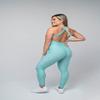 Ultra Fit Wear Women's Summer Casual Sleeveless Aquamarine Jumpsuit Crisscross Straps Shape view 2