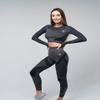 Ultra Fit Wear Women's Summer Casual Smokey Long-Sleeve Mesh Top view 2