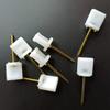 20pcs Archery Target Face Pins Manganese Steel Target Pins Fix Paper Face Foam Straw Targets 2.5inch (White) view 1