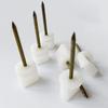 20pcs Archery Target Face Pins Manganese Steel Target Pins Fix Paper Face Foam Straw Targets 2.5inch (White) view 4