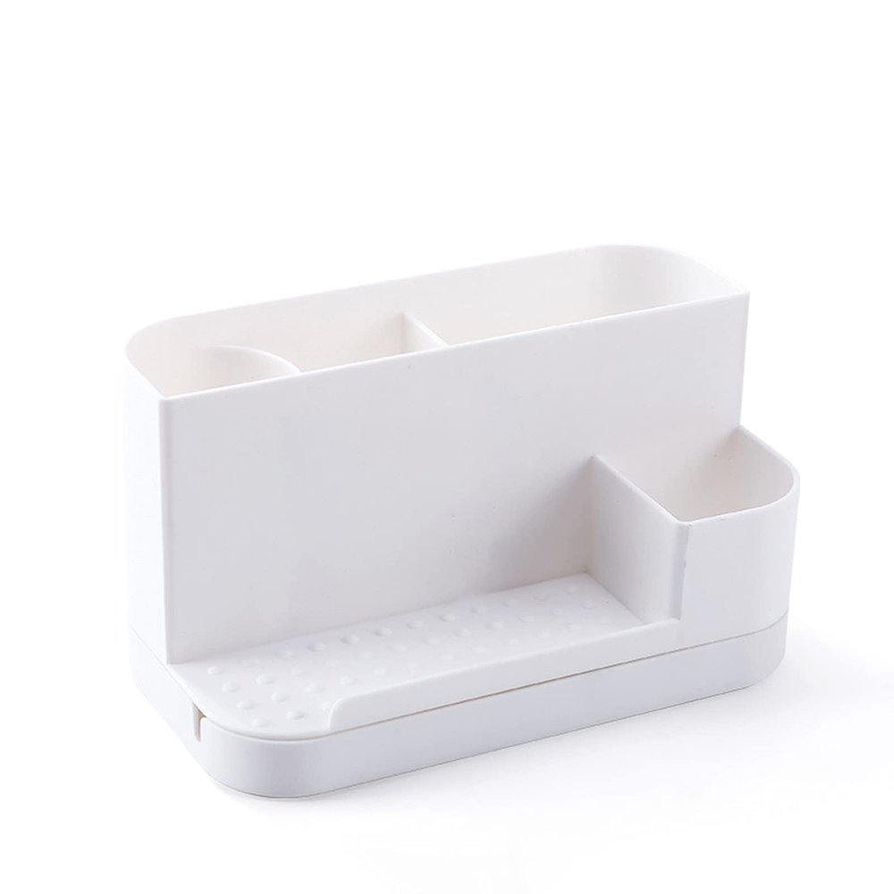 Arinda Wrth Rotating Storage Box with Phone Holder Multi Layer Jewelry Container Desk Organizer with 6 Compartments for Home Office