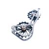 SwishTi Titanium Road Cyclocross Gravel Bicycle Bike Rear Derailleur Oversized Pulley Wheel System Cage OSPW for Shimano Ultegra Dura Ace 6700 6800 7800 7900 7970 9000 9070 10 11 Speed use (Black) view 4
