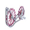 SwishTi Titanium Road Cyclocross Gravel Bicycle Bike Rear Derailleur Oversized Pulley Wheel System Cage OSPW for Shimano Ultegra Dura Ace 6700 6800 7800 7900 7970 9000 9070 10 11 Speed use (Red) view 1