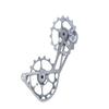 SwishTi Titanium Road Cyclocross Gravel Bicycle Bike Rear Derailleur Oversized Pulley Wheel System Cage OSPW for Shimano Ultegra Dura Ace 6700 6800 7800 7900 7970 9000 9070 10 11 Speed use (Gray) view 2