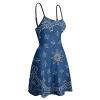BAIKUTOUAN Blue Paisley Bandana Women's Sleeveless Sundress Skirt Summer Beach Sling Dress view 2