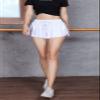 2 in 1 Flowy Womens Shorts Gym Yoga Athletic Workout Running Butterfly Trendy Clothes Spandex Cute Comfy Lounge Sweat Skirt Summer (M, White) view 2