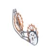 SwishTi Titanium Road Cyclocross Gravel Bicycle Bike Rear Derailleur Oversized Pulley Wheel System Cage OSPW for Sram Red Force eTap AXS 12 Speed use (Gold) view 2