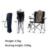 Camping Table Chairs Aluminum Alloy Folding Table and Chair Set, Courtyard Table with Cup Holder and Tote Bag, Load 100kg (Color : 4 in 1) view 3