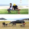 Camping Table Chairs Aluminum Alloy Folding Table and Chair Set, Courtyard Table with Cup Holder and Tote Bag, Load 100kg (Color : 4 in 1) view 4