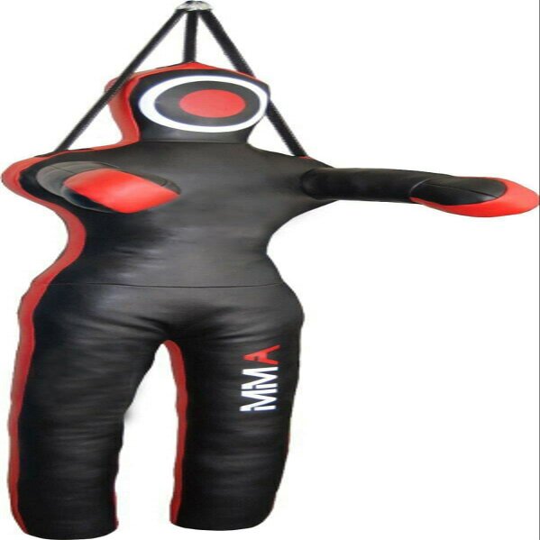 BRAWL Strike Grappling Dummy MMA Wrestling Dummy Punch Bag Judo Martial Arts (59'' 150cm, Red/Black)