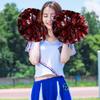 Cheerleading Poms, Pom Poms Cheerleading Cheer Pom Poms Cheerleader Pom Poms for Dance Party School Sports Competition(Silver-Red) view 2