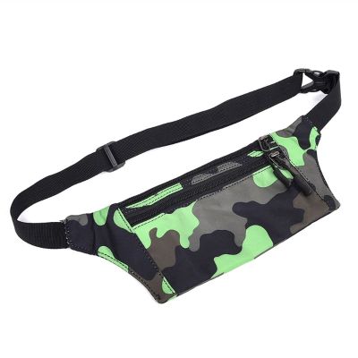 CYTSH Boys Girls Kids Camouflage Fanny Pack Travel Bag Money Waist Belt (Color : Green)