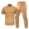 Airsoft Hunting Shooting Sports Battle Uniform BDU Tactical Combat Camouflage Clothing - Tan - L view 1