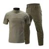 Airsoft Hunting Shooting Sports Battle Uniform BDU Tactical Combat Camouflage Clothing - Green - XXL view 1