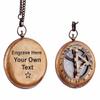 A S Handicrafts Personalized Engraved Brass Compass, Custom Engraved, Wedding Gift, Groomsmen Gift, Christmas, Baptism, Graduation, Boy Scouts, Nautical, Anniversary, Father's Day view 2