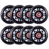 Rollerex YOLO Inline Skate Wheels  8-Pack (Optional Bearings, Spacers and Washers) - Durable Replacement Roller Blade Wheels for Indoor & Outdoor Skating view 1