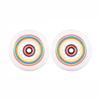 Rollerex Lollipop Boardwalk Inline Skate Wheels  2-Pack 85A Polyurethane Indoor Outdoor Roller Blade Wheels  Smooth Ride with Optional Bearings, Spacers & Washers (76mm) view 1
