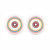 Rollerex Lollipop Boardwalk Inline Skate Wheels  2-Pack 85A Polyurethane Indoor Outdoor Roller Blade Wheels  Smooth Ride with Optional Bearings, Spacers & Washers (72mm) view 1