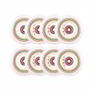 Rollerex Lollipop Boardwalk Inline Skate Wheels (8-Pack)  85A Polyurethane Indoor Outdoor Roller Blade Wheels  Smooth Ride with Optional Bearings, Spacers & Washers (80mm) view 1