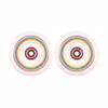 Rollerex Lollipop Boardwalk Inline Skate Wheels  2-Pack 85A Polyurethane Indoor Outdoor Roller Blade Wheels  Smooth Ride with Optional Bearings, Spacers & Washers (80mm) view 1
