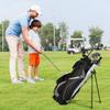 Mayjooy Golf Stand Bag, Portable Golf Bag w/8 Way Dividers, Organized Easy-Storage Stand Bag w/Durable Fabric,Black view 3