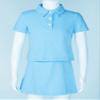 YONGHS Kids Girls Tennis Golf Outfits Athletic Shirts with Sport Skirt Sets 2 Piece Tracksuit Activewear Sky Blue 8 Years view 3