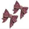 2PCS Handmade Rhinestone Bow Shoes Decoration Charms DIY Wedding Party Shoes Bag Package Accessories (Red, Large) view 1