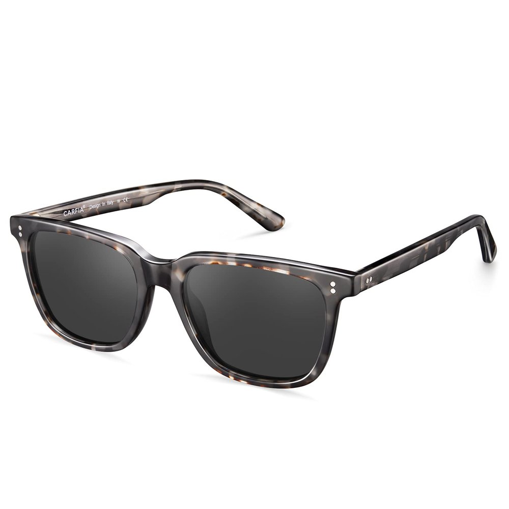 CARFIA Polarized Men's Sunglasses UV400 Protection for Driving Fishing Cool Man Acetate Shades CA5354L