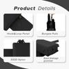 KRYDEX Mag Holder Radio Pouch with Hook and Loop Cummerbund Side Magazine Holster for Tactical Chest Rig Vest 1 Pack (BK) view 3