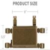 KRYDEX MK3 Placard with Hook Backing for Tactical Vest Chest Rig (Coyote Brown) view 4