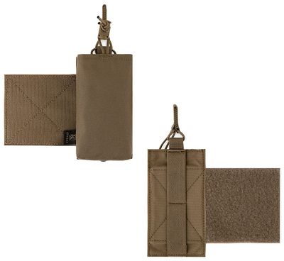 KRYDEX Mag Holder Radio Pouch with Hook and Loop Cummerbund Side Magazine Holster for Tactical Chest Rig Vest 1 Pack (CB)