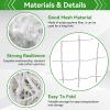 Soccer Net 12x6, Kids Soccer Net for Replacement Football Goal Netting for Adults and Youth Football Practice, White view 3