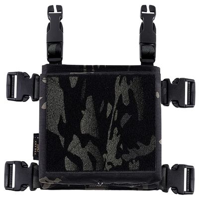 KRYDEX MK3 Placard with Hook Backing for Tactical Vest Chest Rig (MCBK)