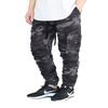 AIRNINE Men's Premium Twill Cargo Jogger Pants S-5XL (Black Camo Cargo, 2X-Large) view 1