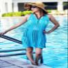 Sulozom Women Swimsuits Cover Ups Crochet Bathing Suit Tassel Bikini Coverup Beach Swimwear Green L view 2