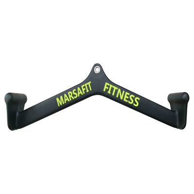 Home Gym Fitness Rowing T-bar V-bar Pulley Cable Machine Attachments, Bicep Curl Tricep Lat pulldown Bar Back Strength Training Handle Grips Lat Pull Down Bar Press Down Exercises (Length 22")