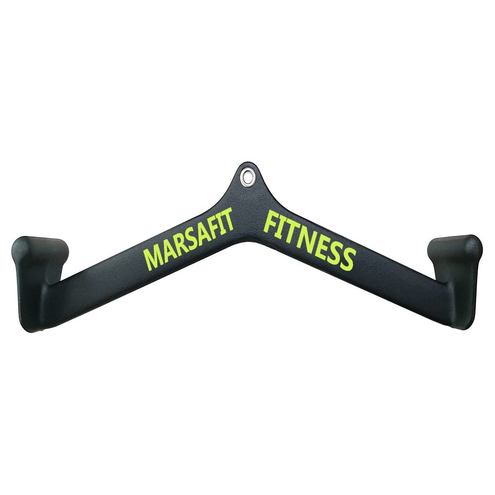 Home Gym Fitness Rowing T-bar V-bar Pulley Cable Machine Attachments, Bicep Curl Tricep Lat pulldown Bar Back Strength Training Handle Grips Lat Pull Down Bar Press Down Exercises (Length 22")