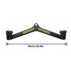Home Gym Fitness Rowing T-bar V-bar Pulley Cable Machine Attachments, Bicep Curl Tricep Lat pulldown Bar Back Strength Training Handle Grips Lat Pull Down Bar Press Down Exercises (Length 22") view 2