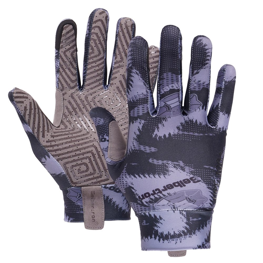 Seibertron S.P.S.G-1 Touchscreen Full Finger Women/Men/Kid Gloves with Breathable Non Slip UPF100+ Sun/UV Protection Sunblock for Driving Cycling Outdoor Gloves Youth Black L