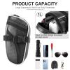 Tongha Water Resistant Bike Seat Bag,Bicycle Saddle Bag Under Seat,Bike Storage Bag with 1L Capacity,Bike Pack with Reflective Stripes,Cycling Accessories,Wedge Saddle Bag for Road/Mountain Bike view 2