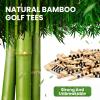 WINGOLFER Golf Tees, 100 Packs of 3 1/4 Inch Golf tees, Professional Natural Bamboo Golf Tees, Durable & Stable Professional Tee System, Reducing Friction & Side Spin (Primary) view 3