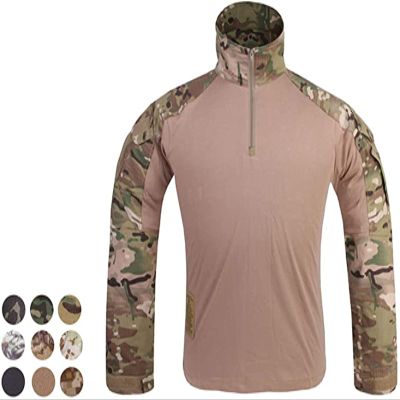 Emerson Airsoft Tactical Military Shirt Combat Gen3 Shirt (US, Alpha, XX-Large, Regular, Regular, Black)