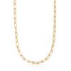 FRUMOS Dainty Layered necklaces for women Gold Short small chain necklace for women rectangle paperclip chain necklace 18k gold necklace jewelry for Women Girls Paper clip necklace view 1