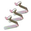 50PCS Single Button 3mm / 4mm / 5mm / 6mm / 7mm / 8mm / 9mm /15mm Clips Kayak Paddle Snap Spring Clip Tent Pole Clips Awning Telscopic Tube Camping & Caravan & Chair Tube Lock (3.6mm zinc surface) view 1