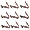 50PCS Single Button 3mm / 4mm / 5mm / 6mm / 7mm / 8mm / 9mm /15mm Clips Kayak Paddle Snap Spring Clip Tent Pole Clips Awning Telscopic Tube Camping & Caravan & Chair Tube Lock (3.6mm zinc surface) view 2
