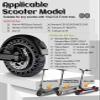 GLDYTIMES 60/70-6.5 Solid Tire, 10x2.5 Tubeless Tyre Replacement for Segway Ninebot Max G30P G30LP Gotrax G5 G6 Hiboy Titan Pro MAX3 Electric Scooter, 10x2.50-6.5 10 Inch Honeycomb Front Rear Wheels view 2