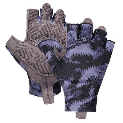 Seibertron S.P.S.G-3 Unisex Half Finger UPF100+ Sun/UV Protection Breathable Cycling Glove fit for Biking MTB DH Road Bicycle, Shock-Absorbing Gel Pad, Anti-Slip Print Gloves Adult Black L